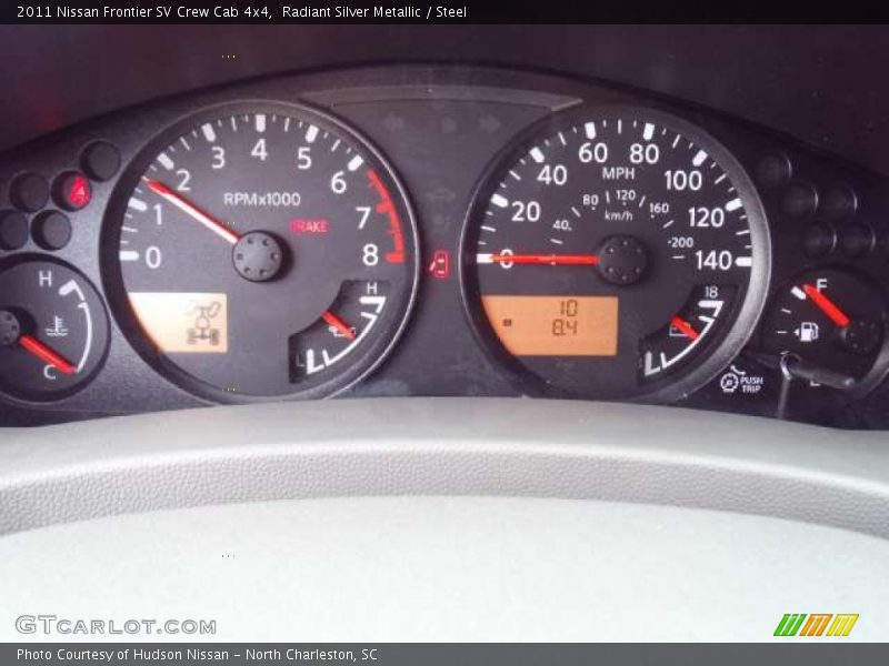 Radiant Silver Metallic / Steel 2011 Nissan Frontier SV Crew Cab 4x4