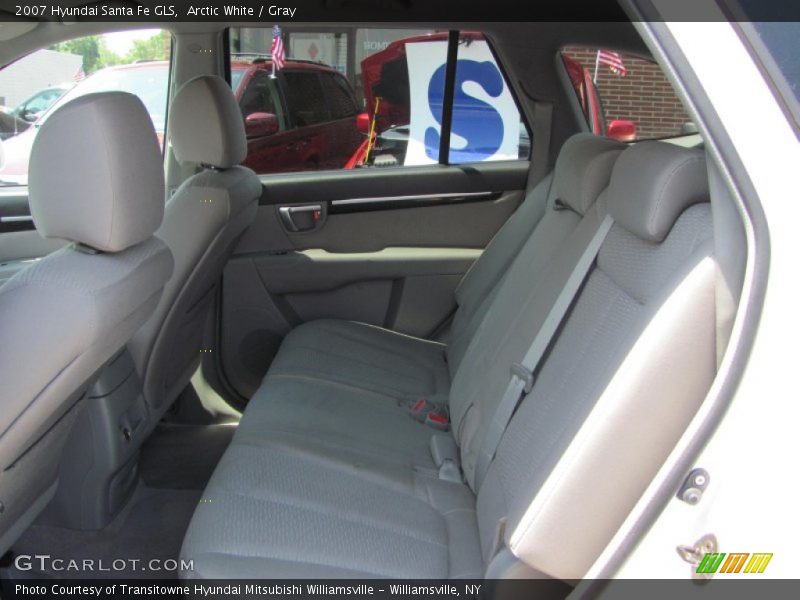 Arctic White / Gray 2007 Hyundai Santa Fe GLS