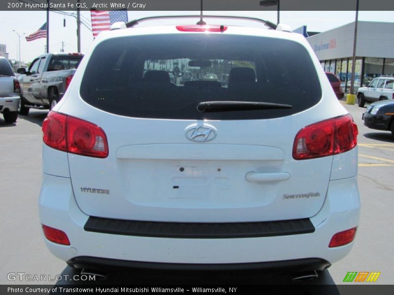 Arctic White / Gray 2007 Hyundai Santa Fe GLS