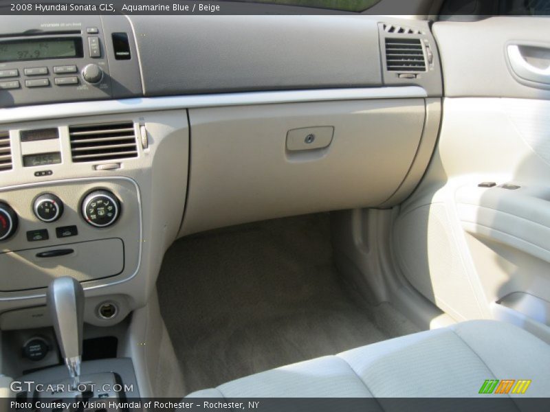 Aquamarine Blue / Beige 2008 Hyundai Sonata GLS