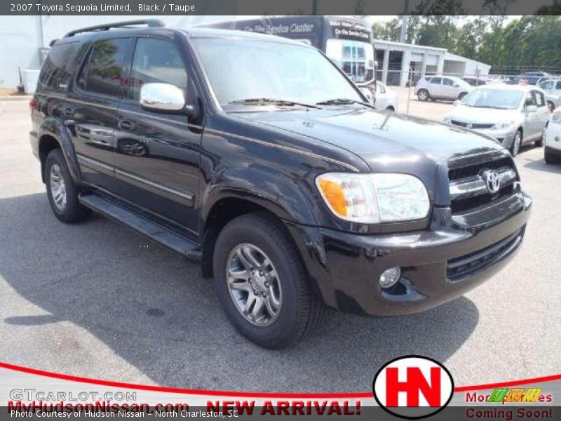 Black / Taupe 2007 Toyota Sequoia Limited