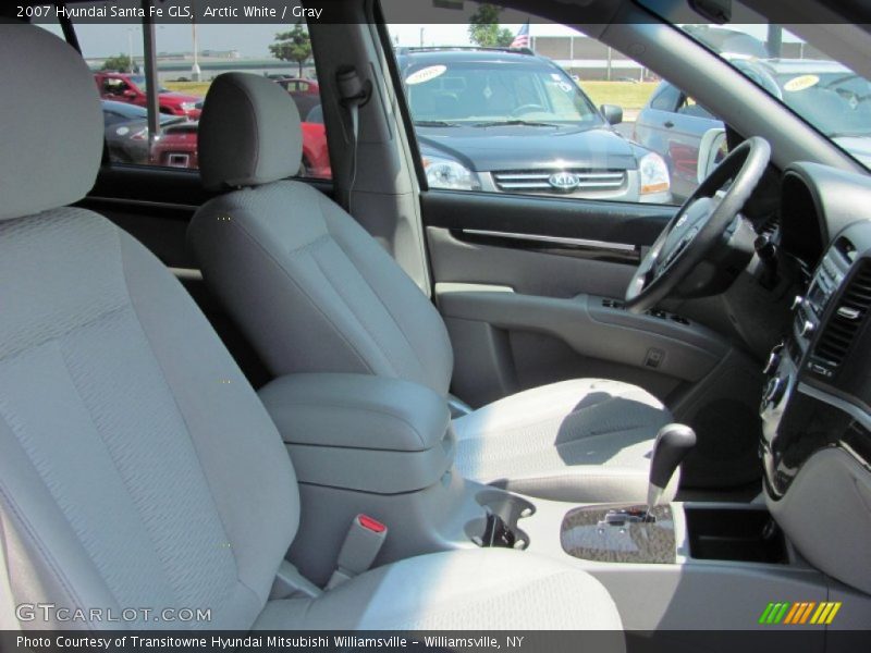 Arctic White / Gray 2007 Hyundai Santa Fe GLS