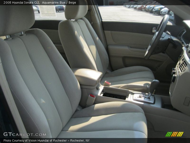 Aquamarine Blue / Beige 2008 Hyundai Sonata GLS
