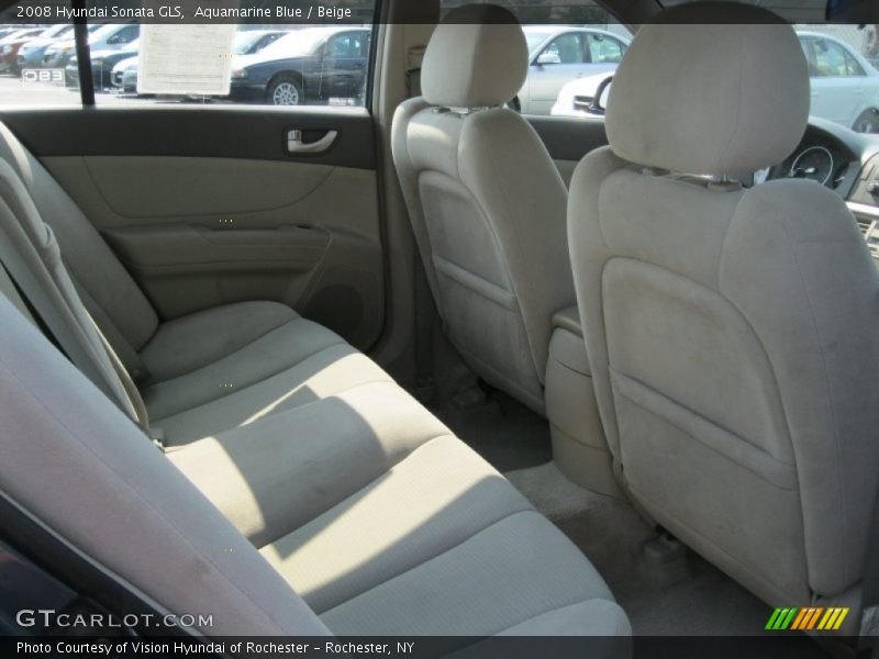 Aquamarine Blue / Beige 2008 Hyundai Sonata GLS