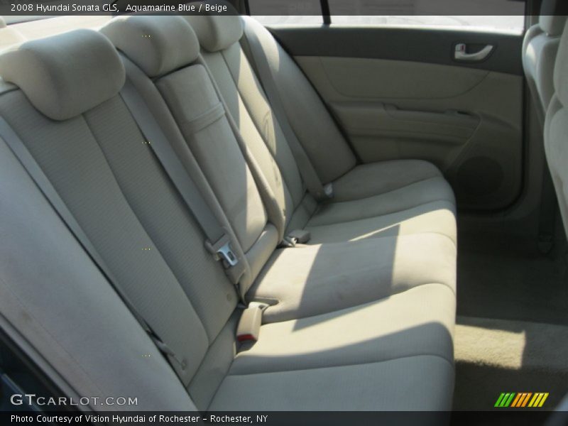 Aquamarine Blue / Beige 2008 Hyundai Sonata GLS