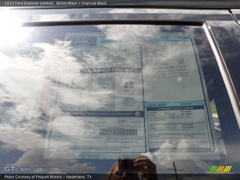 Ebony Black / Charcoal Black 2011 Ford Explorer Limited