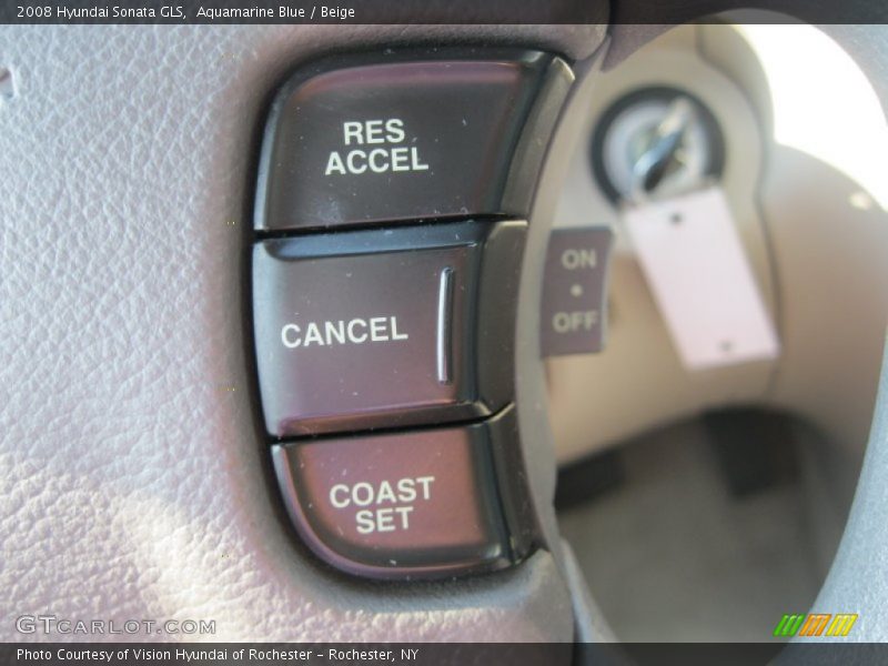Aquamarine Blue / Beige 2008 Hyundai Sonata GLS