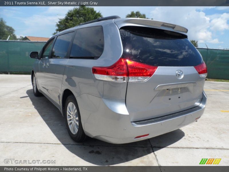 Silver Sky Metallic / Light Gray 2011 Toyota Sienna XLE