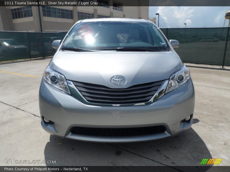 Silver Sky Metallic / Light Gray 2011 Toyota Sienna XLE
