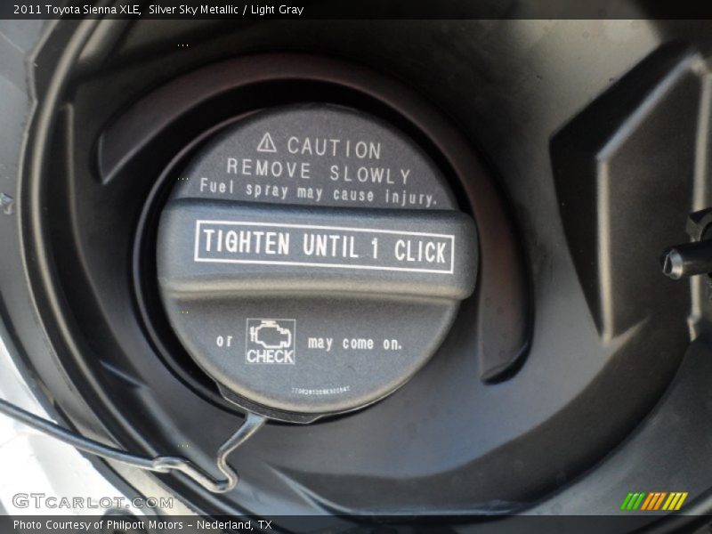Silver Sky Metallic / Light Gray 2011 Toyota Sienna XLE