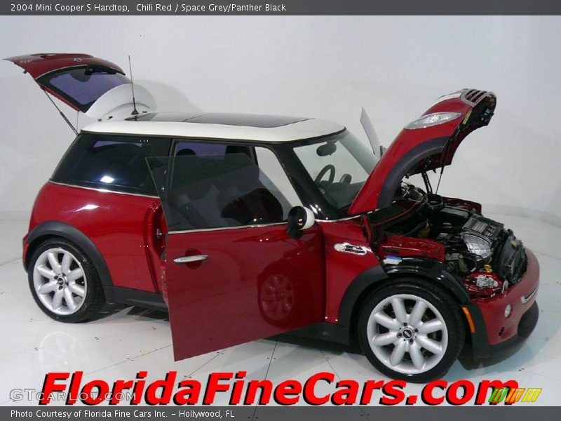 Chili Red / Space Grey/Panther Black 2004 Mini Cooper S Hardtop
