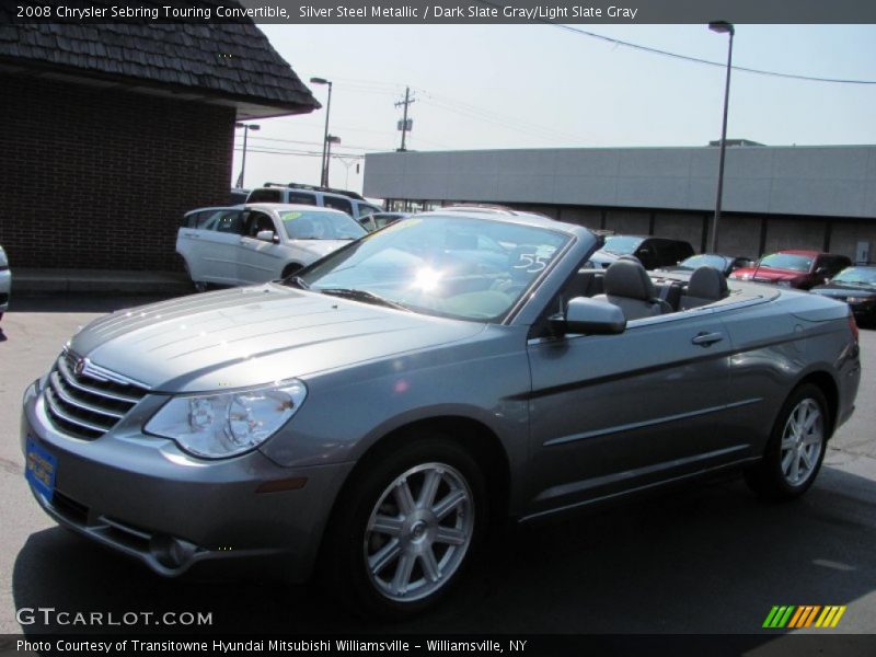 Silver Steel Metallic / Dark Slate Gray/Light Slate Gray 2008 Chrysler Sebring Touring Convertible