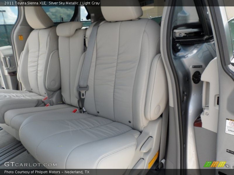 Silver Sky Metallic / Light Gray 2011 Toyota Sienna XLE