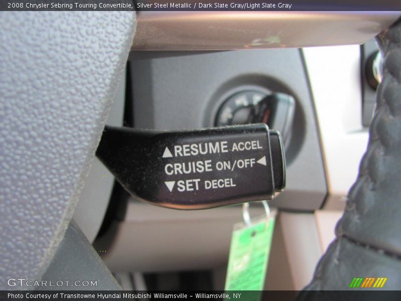 Silver Steel Metallic / Dark Slate Gray/Light Slate Gray 2008 Chrysler Sebring Touring Convertible