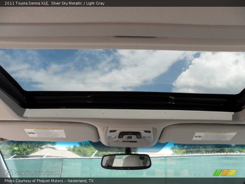 Silver Sky Metallic / Light Gray 2011 Toyota Sienna XLE