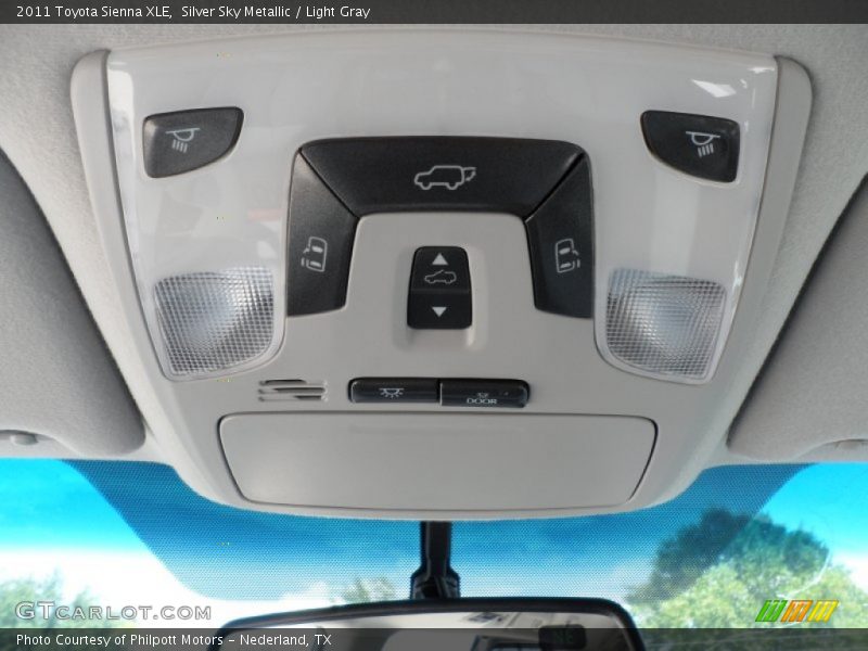 Silver Sky Metallic / Light Gray 2011 Toyota Sienna XLE