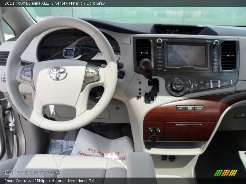 Silver Sky Metallic / Light Gray 2011 Toyota Sienna XLE
