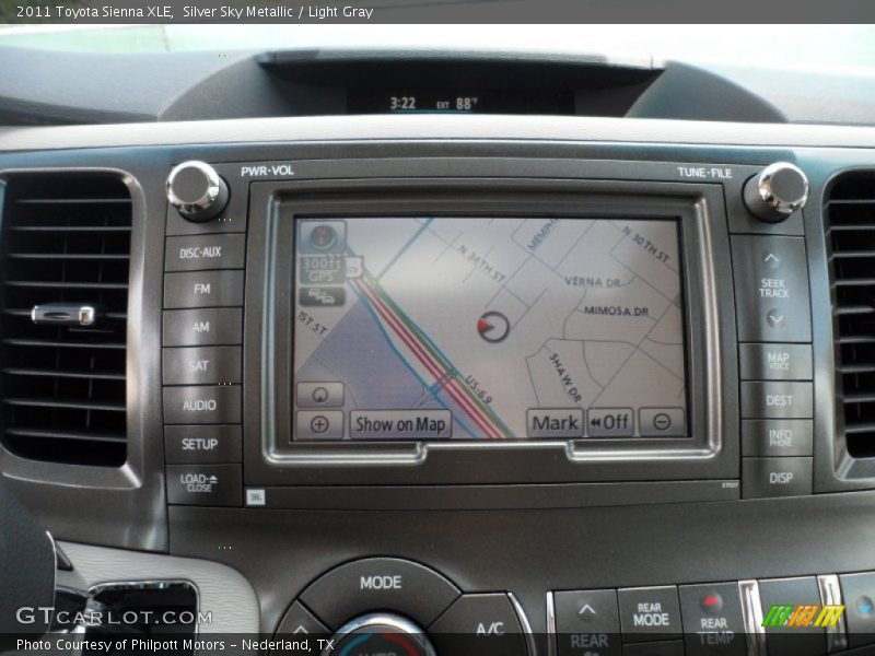 Silver Sky Metallic / Light Gray 2011 Toyota Sienna XLE