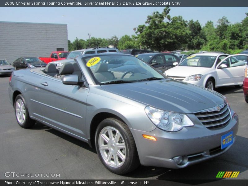 Silver Steel Metallic / Dark Slate Gray/Light Slate Gray 2008 Chrysler Sebring Touring Convertible