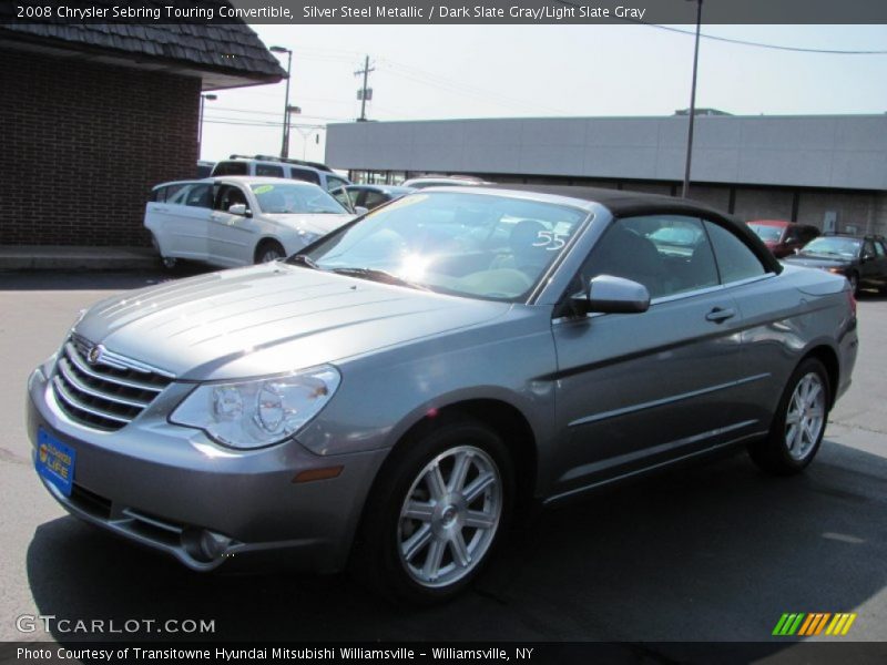 Silver Steel Metallic / Dark Slate Gray/Light Slate Gray 2008 Chrysler Sebring Touring Convertible