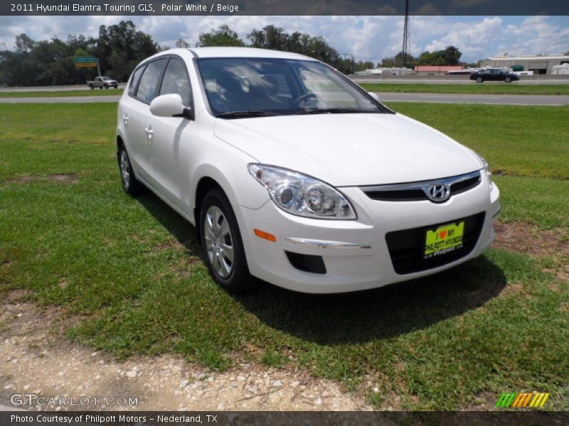 Polar White / Beige 2011 Hyundai Elantra Touring GLS