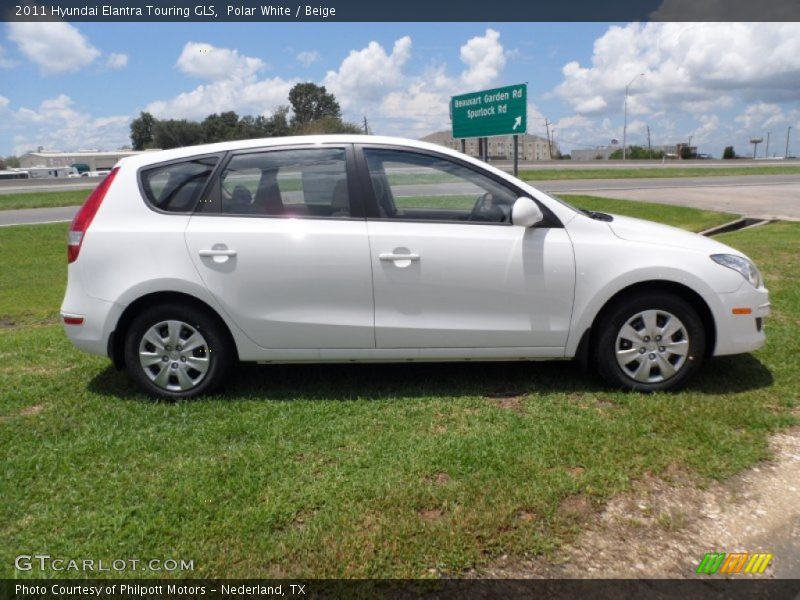 Polar White / Beige 2011 Hyundai Elantra Touring GLS