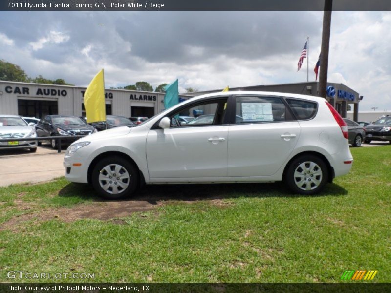 Polar White / Beige 2011 Hyundai Elantra Touring GLS
