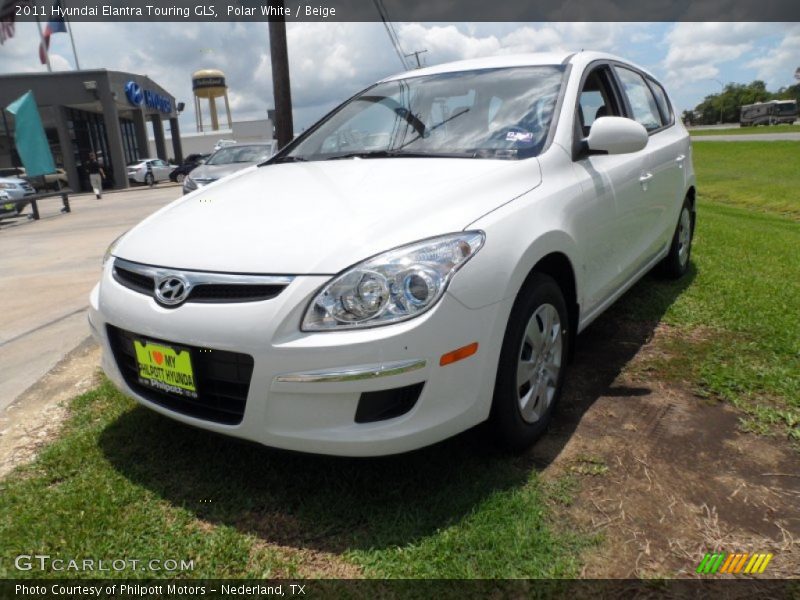 Polar White / Beige 2011 Hyundai Elantra Touring GLS