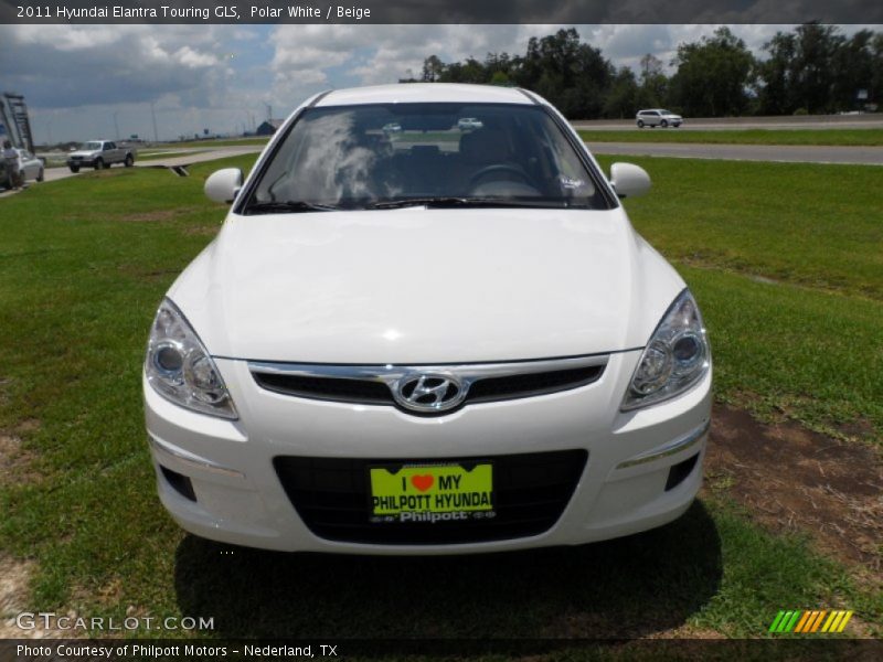 Polar White / Beige 2011 Hyundai Elantra Touring GLS