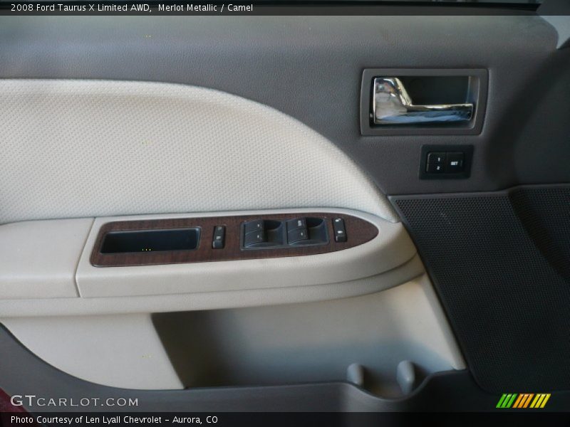 Merlot Metallic / Camel 2008 Ford Taurus X Limited AWD