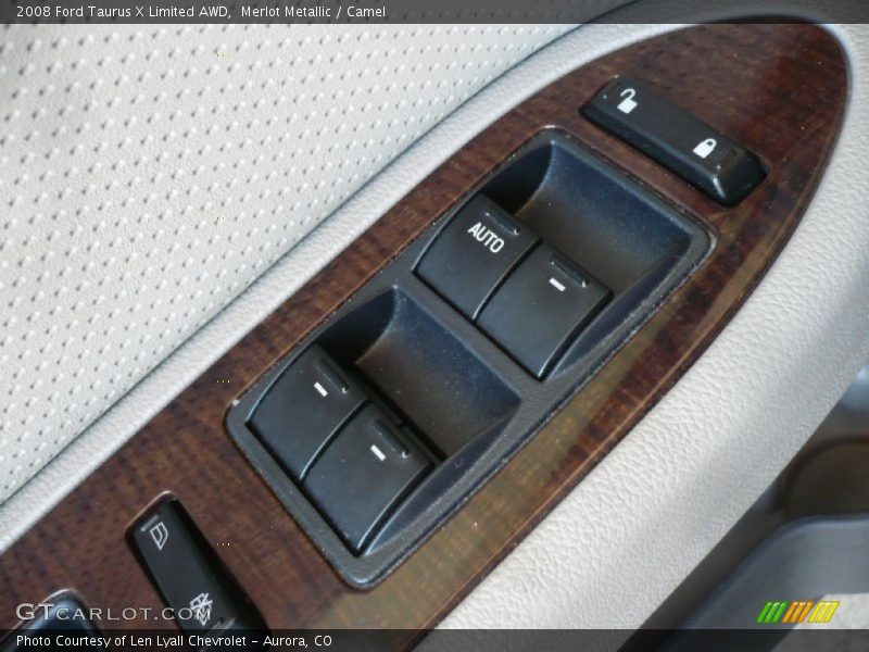 Merlot Metallic / Camel 2008 Ford Taurus X Limited AWD