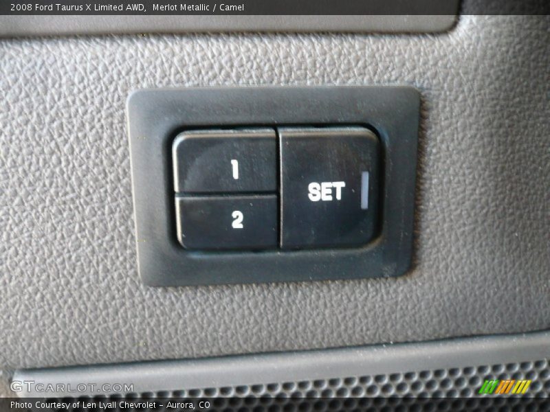 Merlot Metallic / Camel 2008 Ford Taurus X Limited AWD