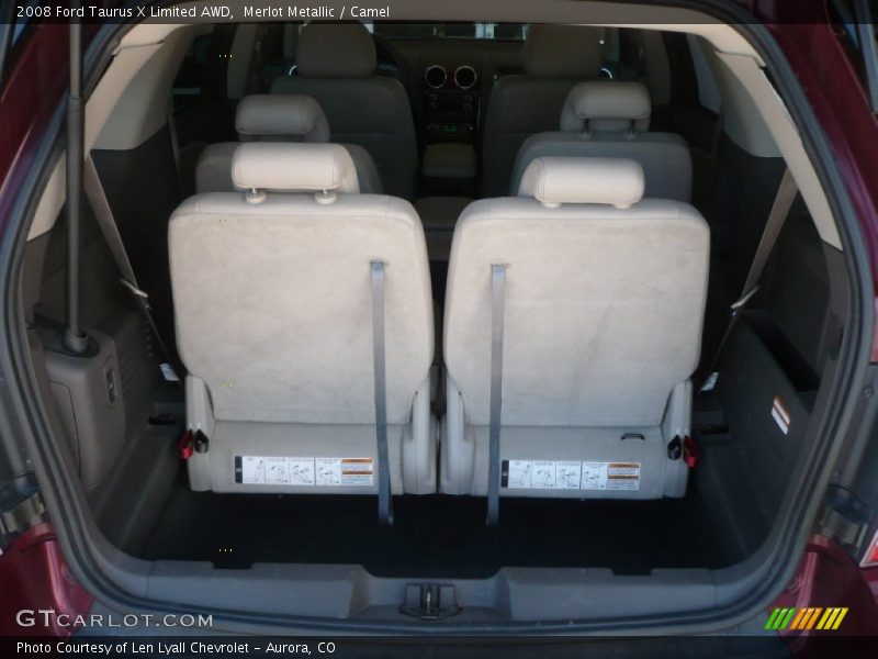 Merlot Metallic / Camel 2008 Ford Taurus X Limited AWD