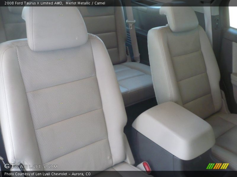 Merlot Metallic / Camel 2008 Ford Taurus X Limited AWD