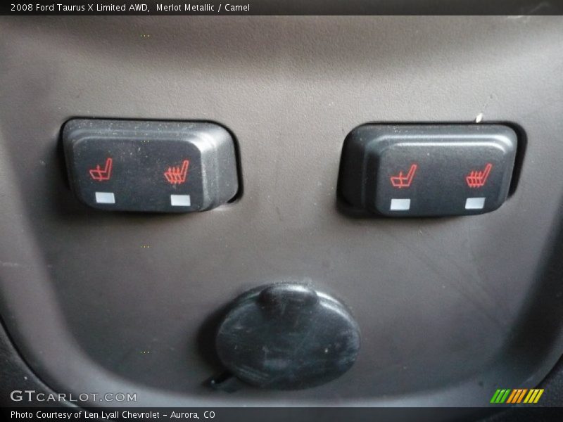 Merlot Metallic / Camel 2008 Ford Taurus X Limited AWD