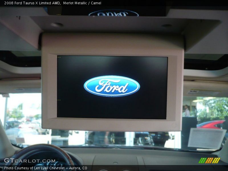 Merlot Metallic / Camel 2008 Ford Taurus X Limited AWD