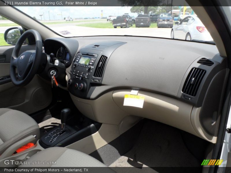 Polar White / Beige 2011 Hyundai Elantra Touring GLS