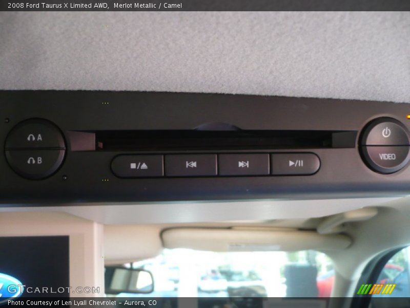 Merlot Metallic / Camel 2008 Ford Taurus X Limited AWD