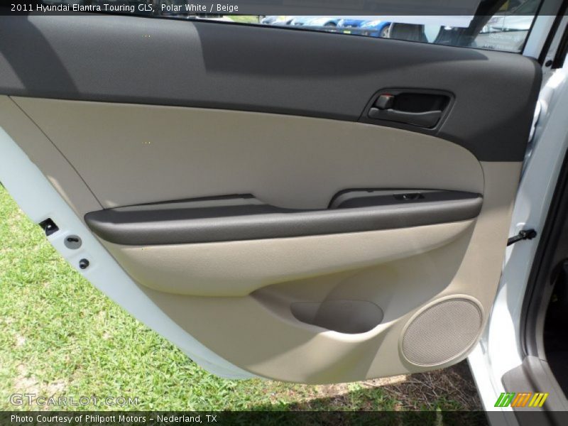 Polar White / Beige 2011 Hyundai Elantra Touring GLS