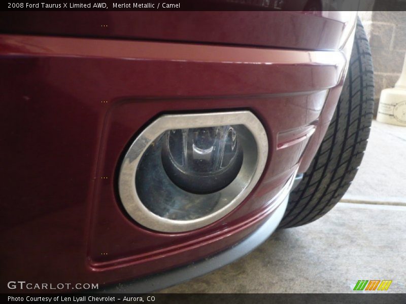 Merlot Metallic / Camel 2008 Ford Taurus X Limited AWD
