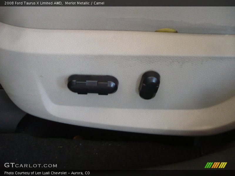 Merlot Metallic / Camel 2008 Ford Taurus X Limited AWD
