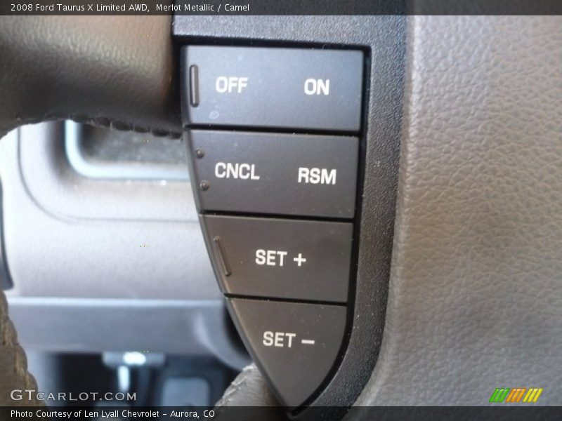 Merlot Metallic / Camel 2008 Ford Taurus X Limited AWD