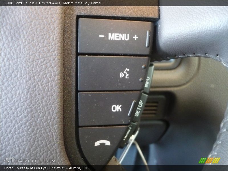 Merlot Metallic / Camel 2008 Ford Taurus X Limited AWD