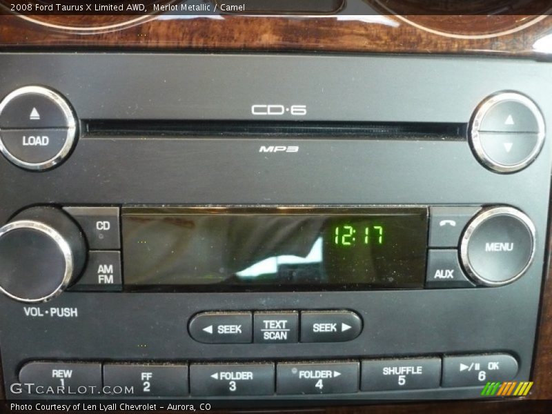 Merlot Metallic / Camel 2008 Ford Taurus X Limited AWD