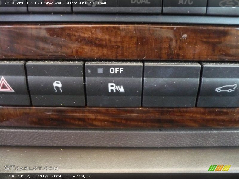 Merlot Metallic / Camel 2008 Ford Taurus X Limited AWD