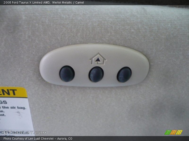 Merlot Metallic / Camel 2008 Ford Taurus X Limited AWD