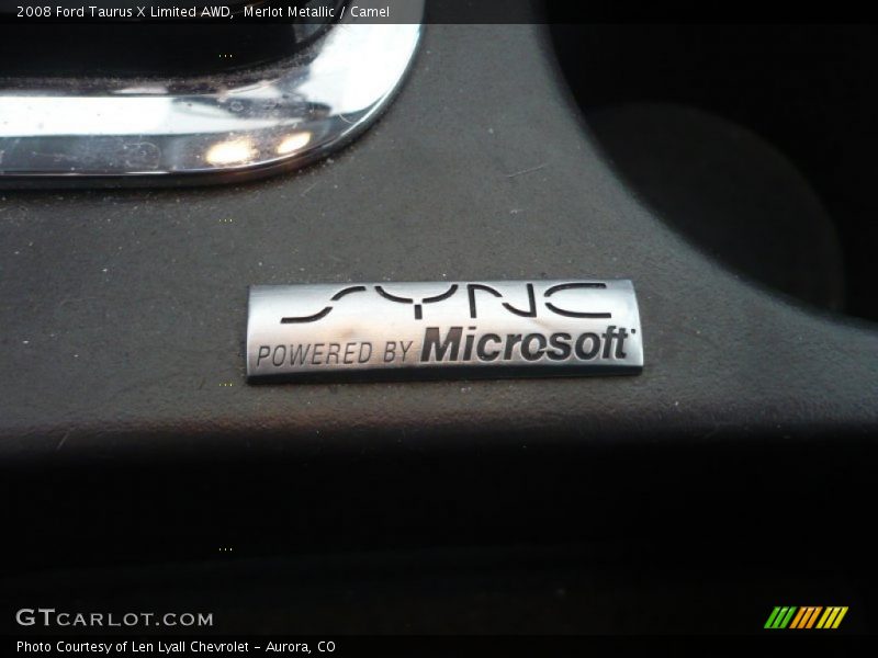 Merlot Metallic / Camel 2008 Ford Taurus X Limited AWD