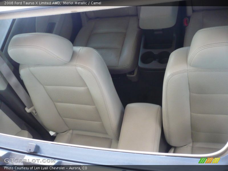 Merlot Metallic / Camel 2008 Ford Taurus X Limited AWD