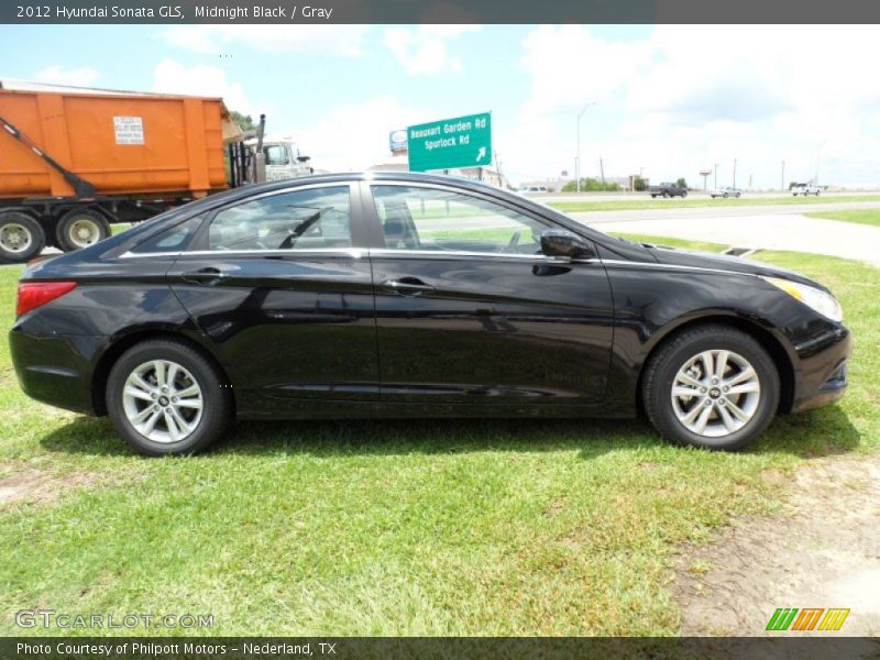 Midnight Black / Gray 2012 Hyundai Sonata GLS