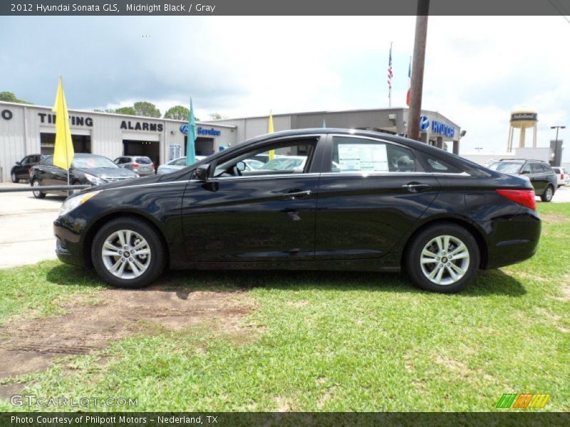 Midnight Black / Gray 2012 Hyundai Sonata GLS